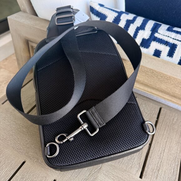 Coach Ethan Pack In Blocked Signature Canvas CZ394 Tan Charcoal Black - Picture 13 of 16